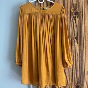 Mustard Yellow Urban Outfitters Short Dinner Dress